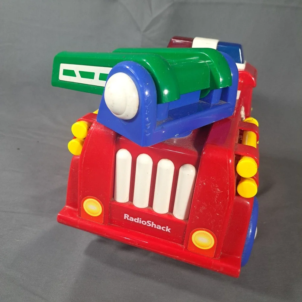 VTG RadioShack RSFD Fire Truck Toy Red 60-2765 Retro Kids‎ Play Vehicle 90s